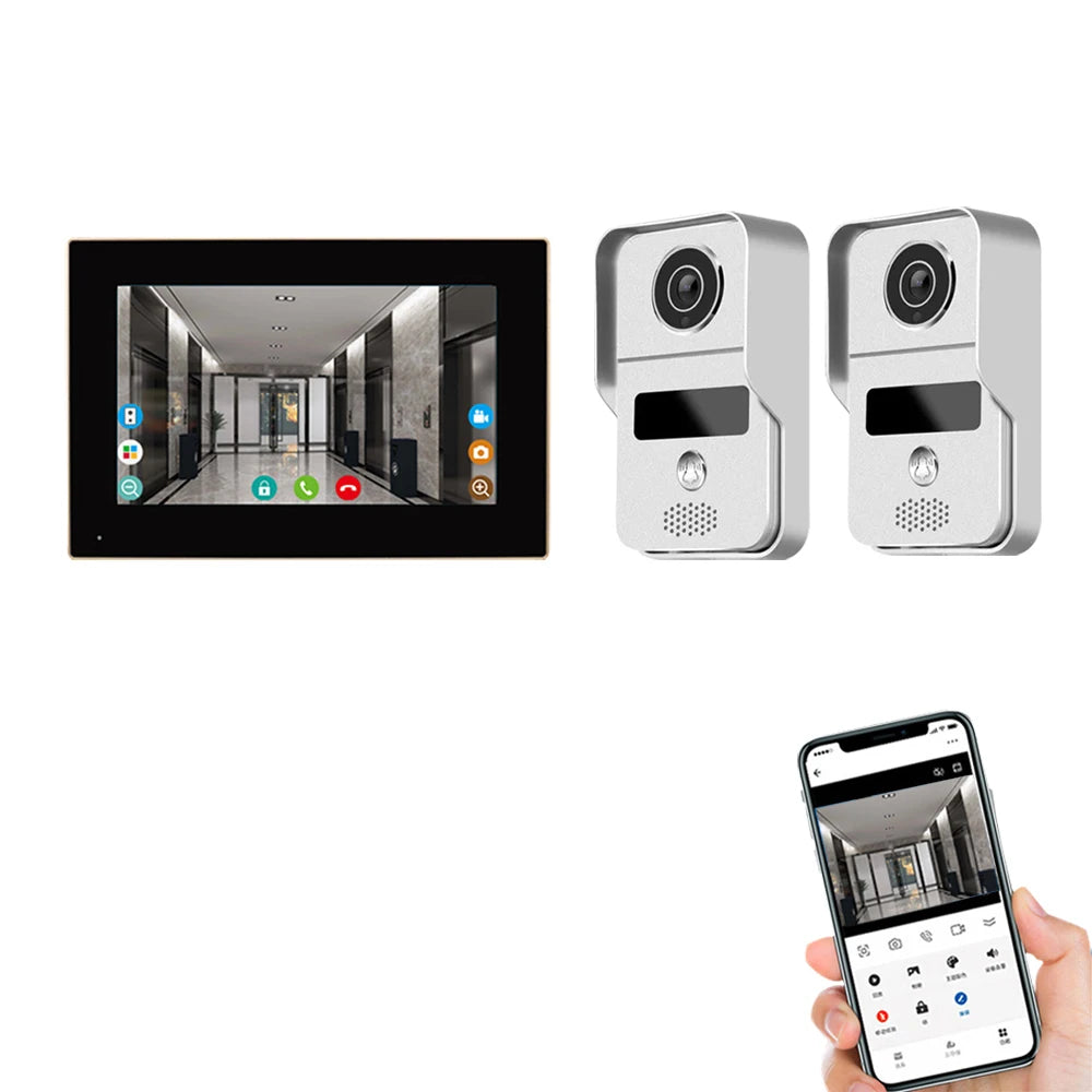 7-Inch Tuya Video Doorbell System
