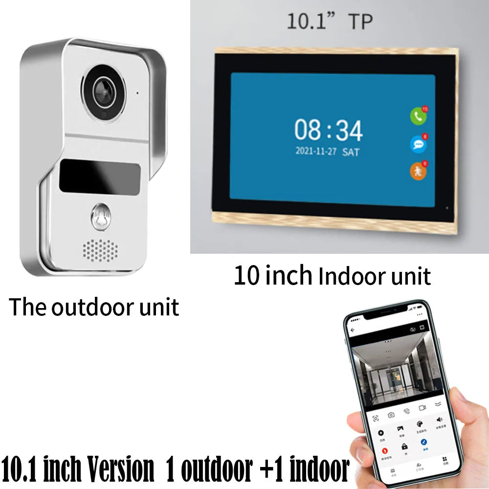 7-Inch Tuya Video Doorbell System