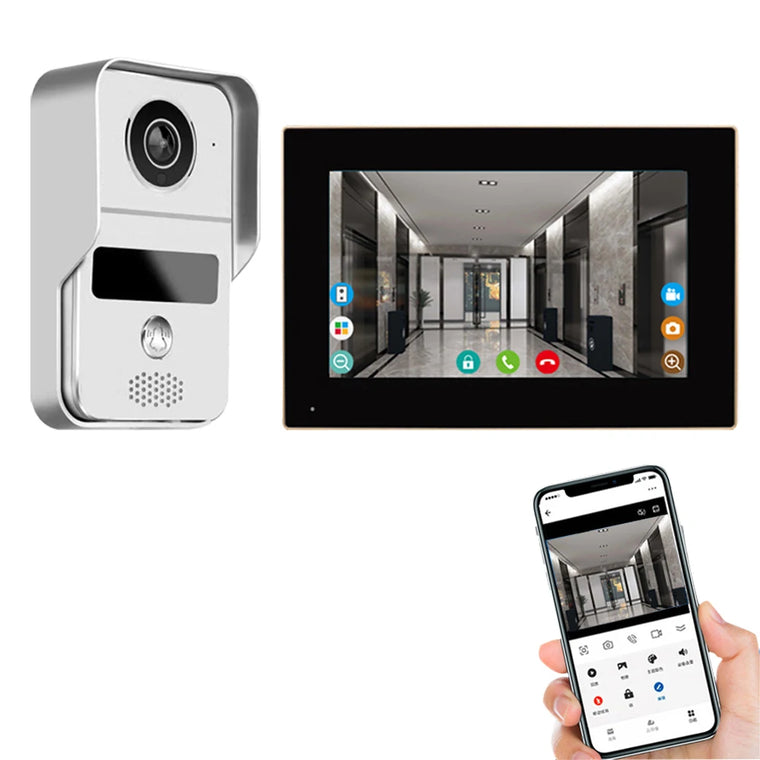 7-Inch Tuya Video Doorbell System