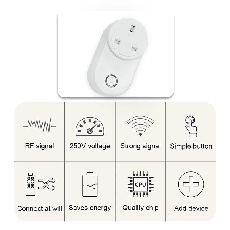 433MHz RF Remote Smart Socket
