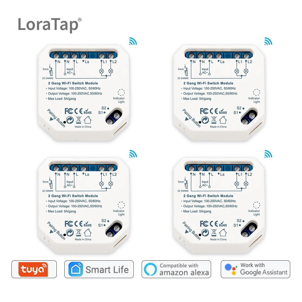 Tuya Two-Gang Smart Relay