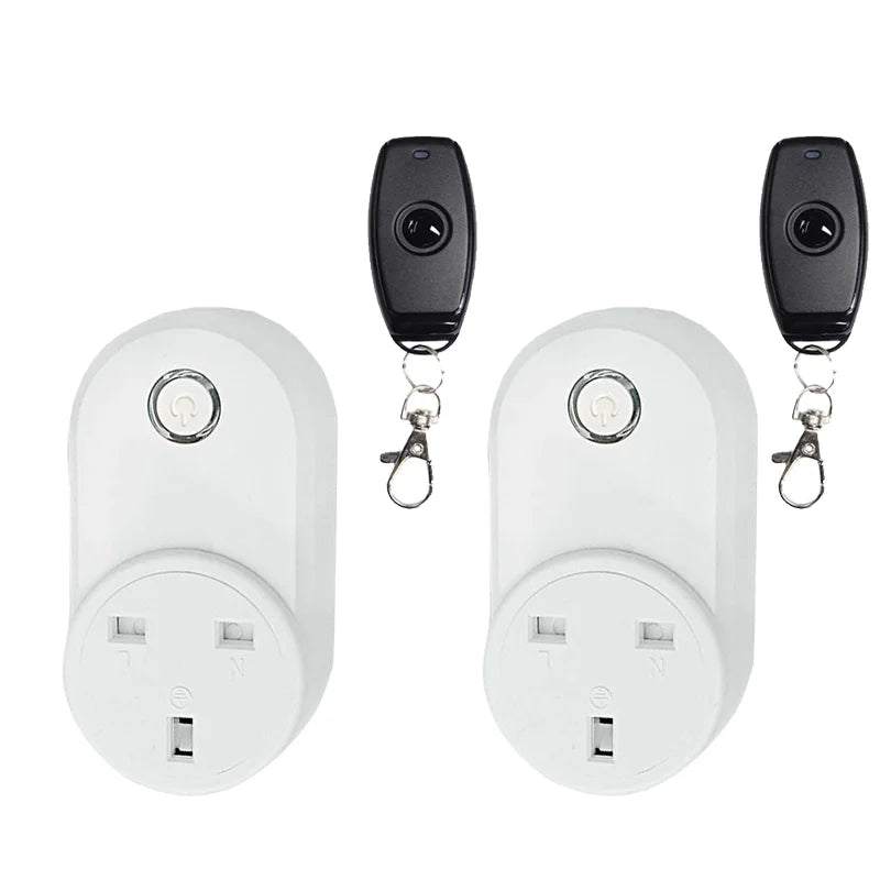 433 Mhz Wireless Remote Control Switch AC220V 15A UK Smart Socket And Rf Universal Plug With Electrical Outlets For Light/Led