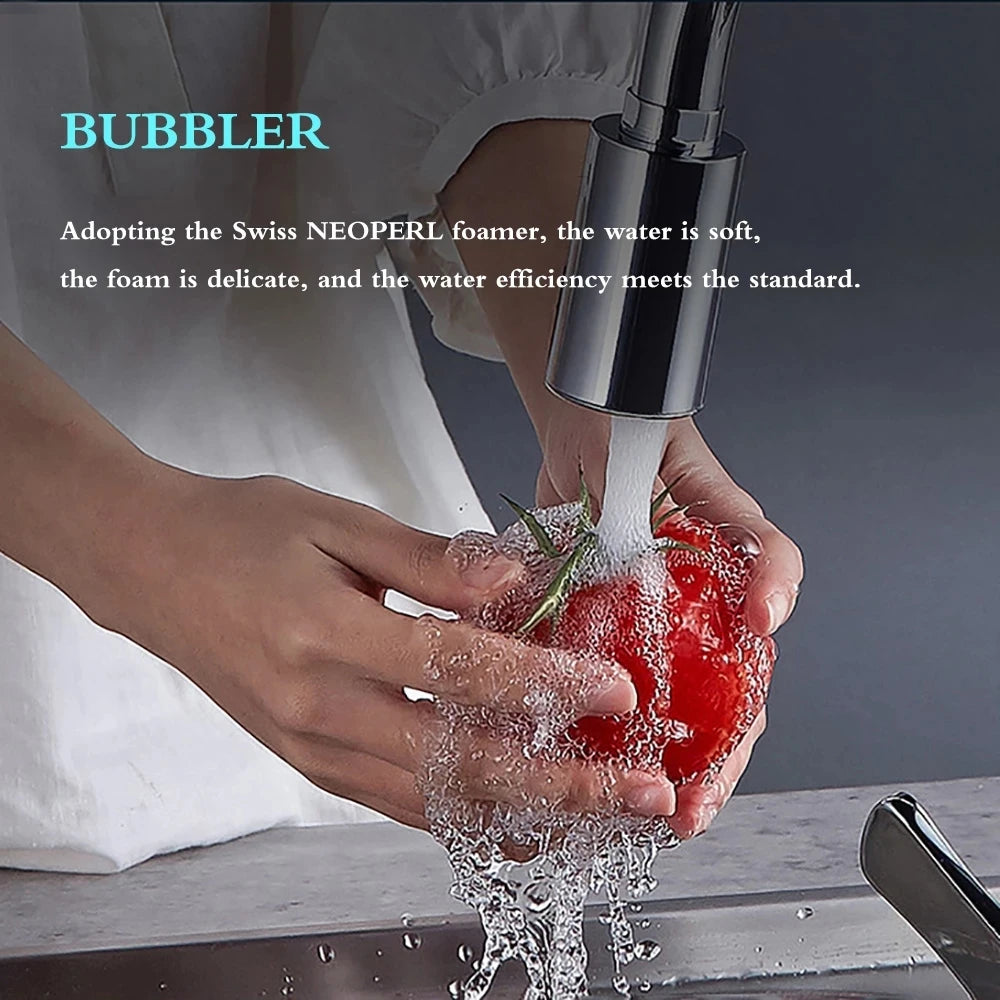 Kitchen Sensor Faucet Water Saving Device Non-contact Faucet Bathroom Automatic Inflatable Sensor Faucet Shower Head Filter