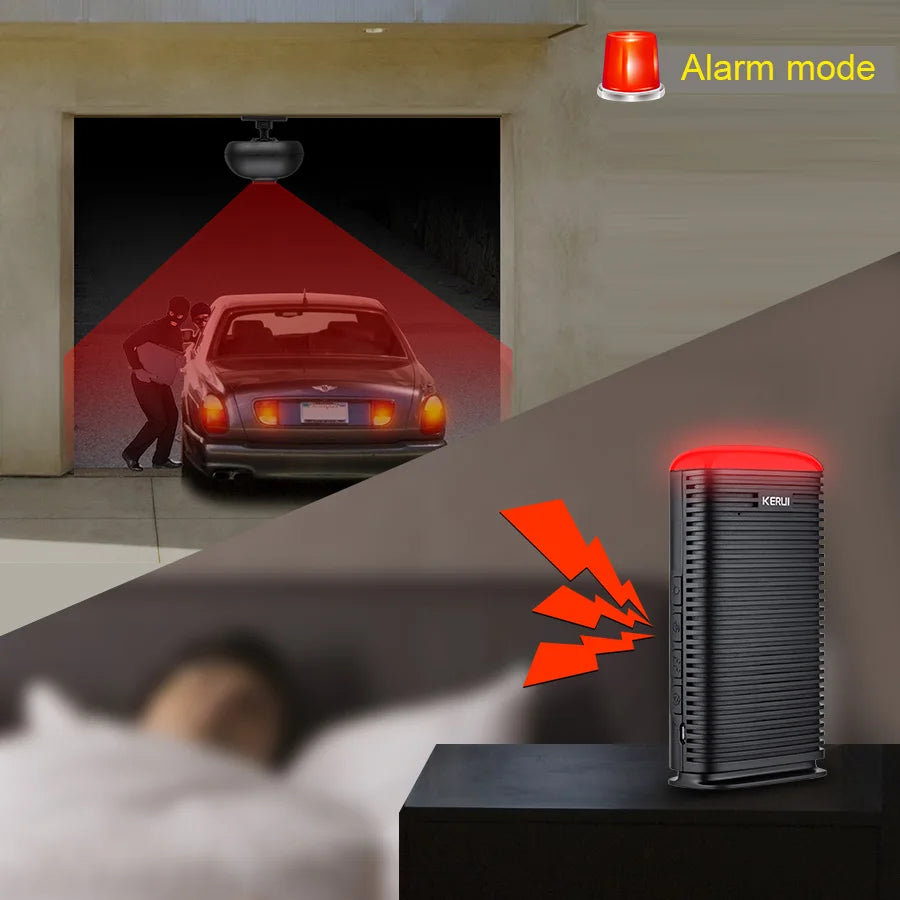 KERUI Wireless Smart Home Alarm Driveway Garage Burglar Sensor Waterproof PIR Motion Sensor Detector Security Protection System