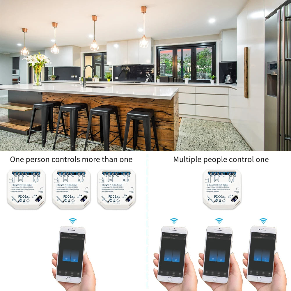 Tuya Two-Gang Smart Relay