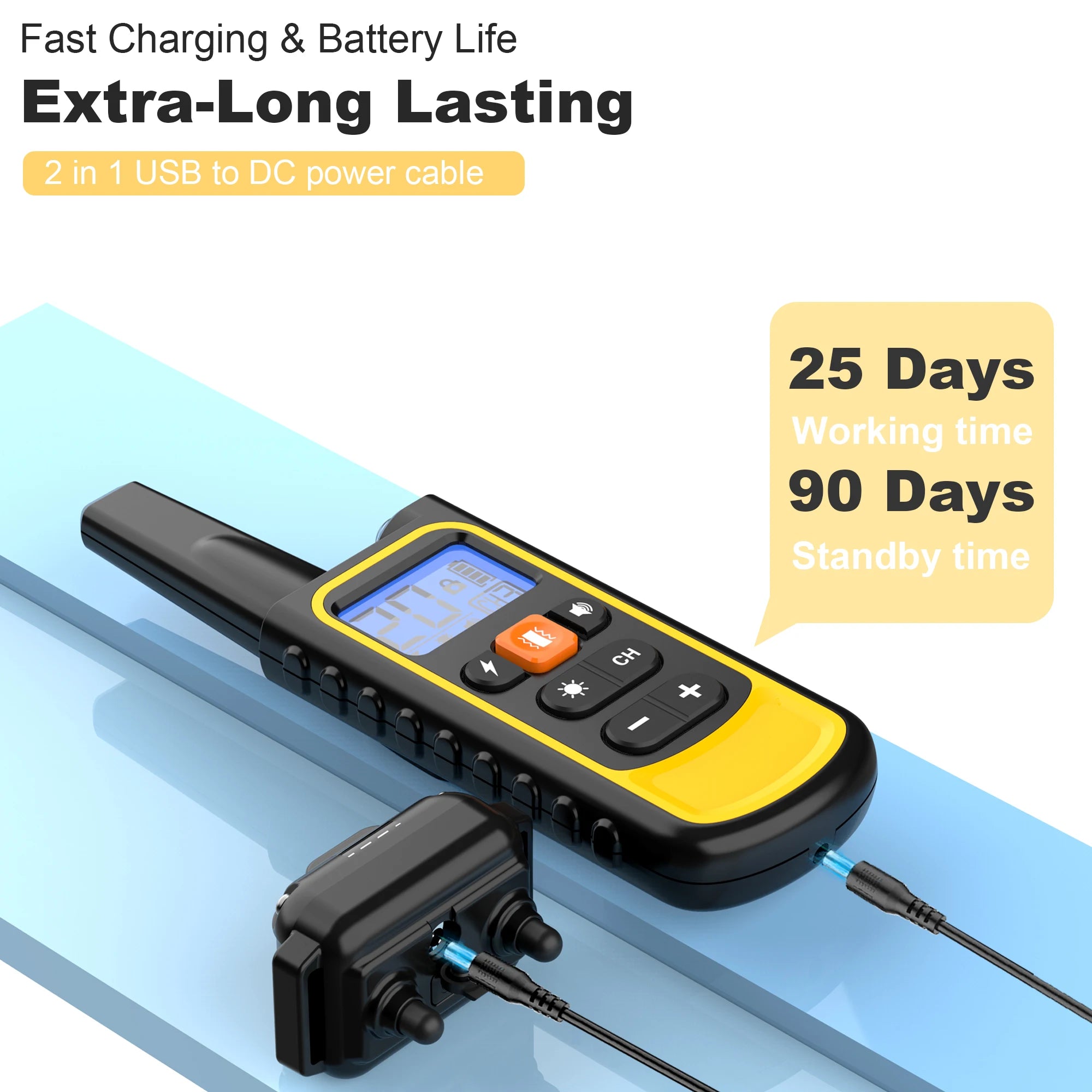 Electric Dog Training Collar Waterproof Dog Bark Collar Pet With Remote Control Rechargeable Anti Barking Device All Breed Dogs