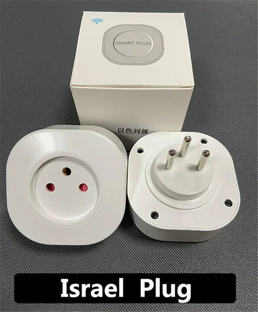 16A Tuya WIFI Plug Smart life Socket Outlet UK EU AU Brazil FR Israel IT Plug APP Remote Control Work For Alexa Google Assistant