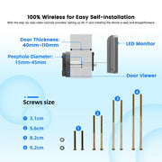 3MP Smart Peephole Door Camera