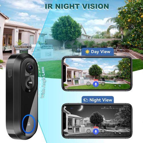 1080P WiFi Video Doorbell Camera
