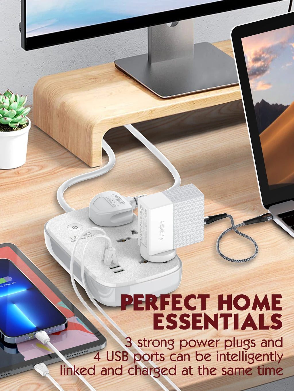 LDNIO Smart Power Strip Tuya Timing WIFI Socket EU US UK Plug Adapter with 3 USB PD Port Bluetooth Smart Life APP Remote Control