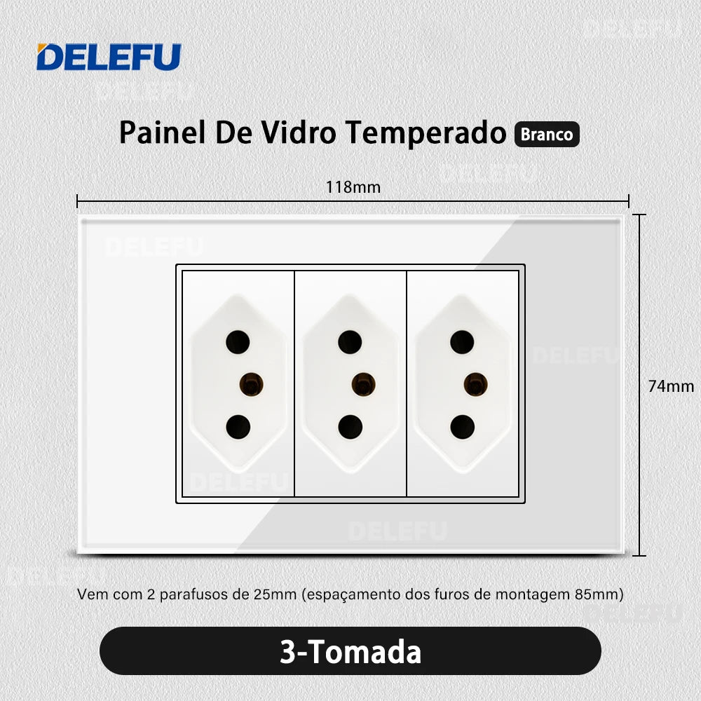 Delefu Brazil USB-C Wall Socket