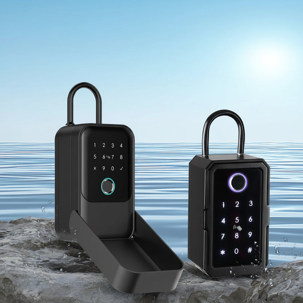 Fingerprint Key Box Storage Secret Key Lock Fusebox BLE Tuya / Ttlock App Unlock Support Wifi Gateway Secreta Safety Box Padlock