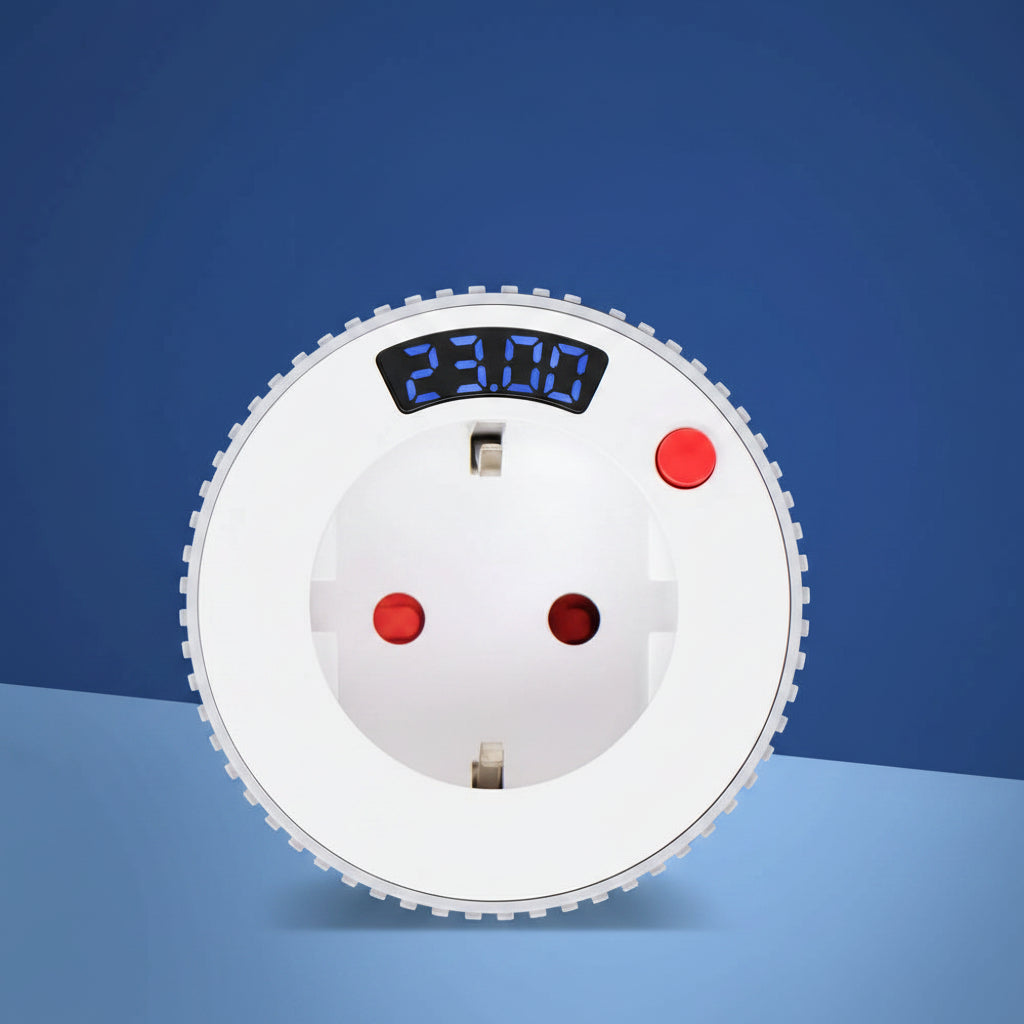 WiFi Smart Plug Countdown Timer Socket LCD Screen Display Timer Switch Rotating Adjust Countdown Outlet 15mins-24h 1min-23h59m