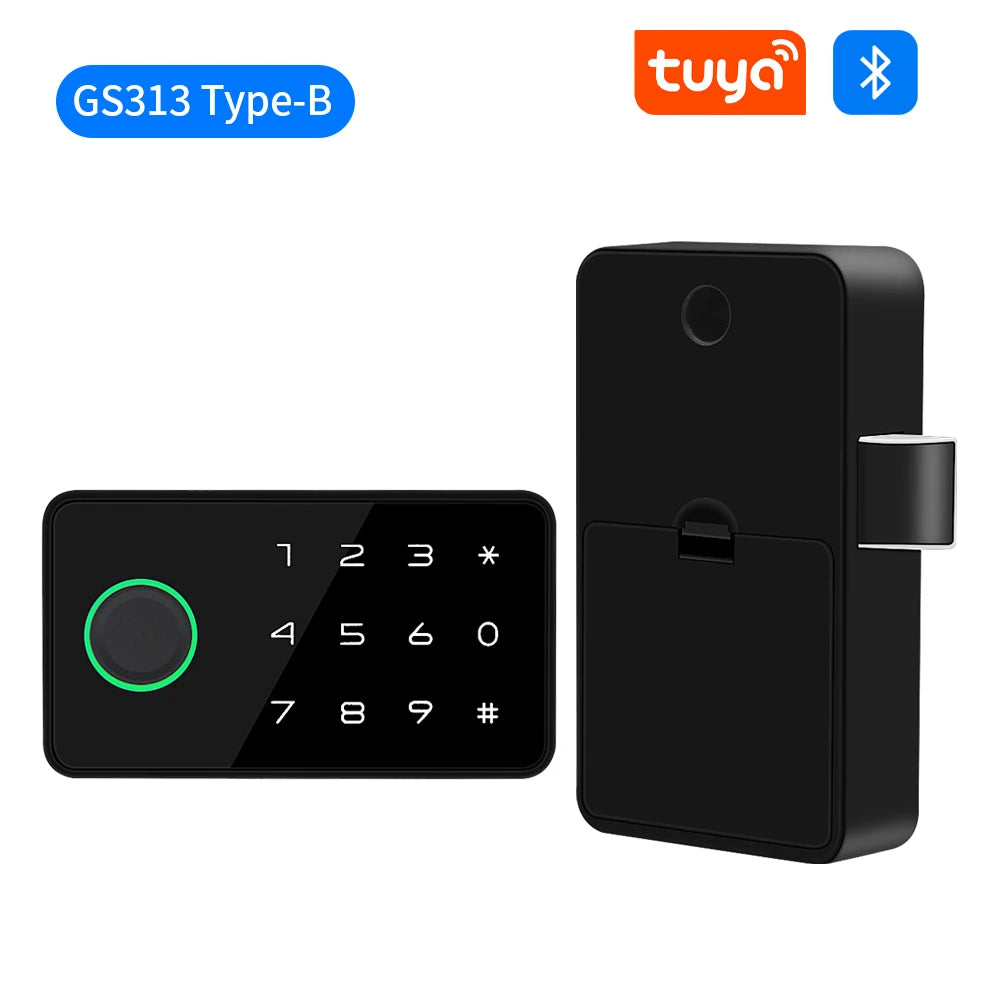Support Tuya App Invisible Electronic Cabinet Lock Keyless Hidden Door Lock for Furniture Cabinet Drawer Castle Security System