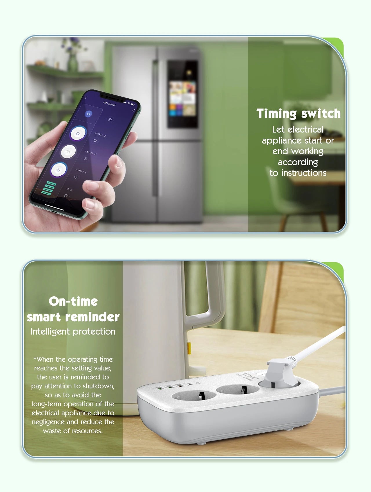 LDNIO Power Strip EU Standard 3 USB Extension Socket 3 Outlets Socket Adapter Tuya Smart Life APP Remote Control Wifi Smart Plug