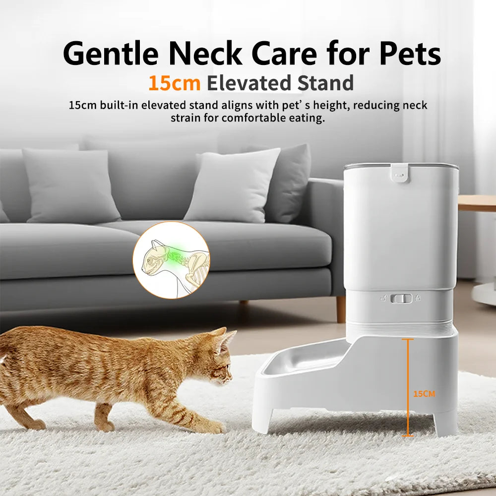 Elevated Camera Pet Feeder