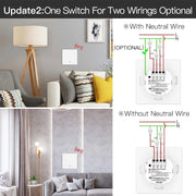 MOES No-Neutral Smart Light Switch