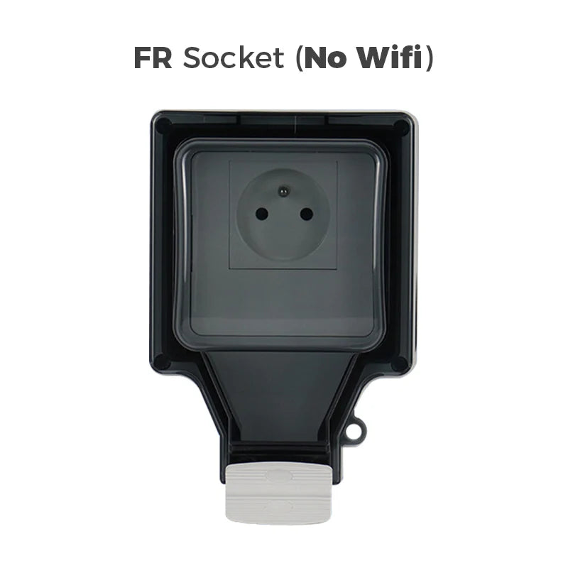 Avoir Tuya Power Socket IP66 Outdoor Wifi Smart Waterproof Socket Box Smart FR Wall Plug Socket With Timer Home Appliance 220V