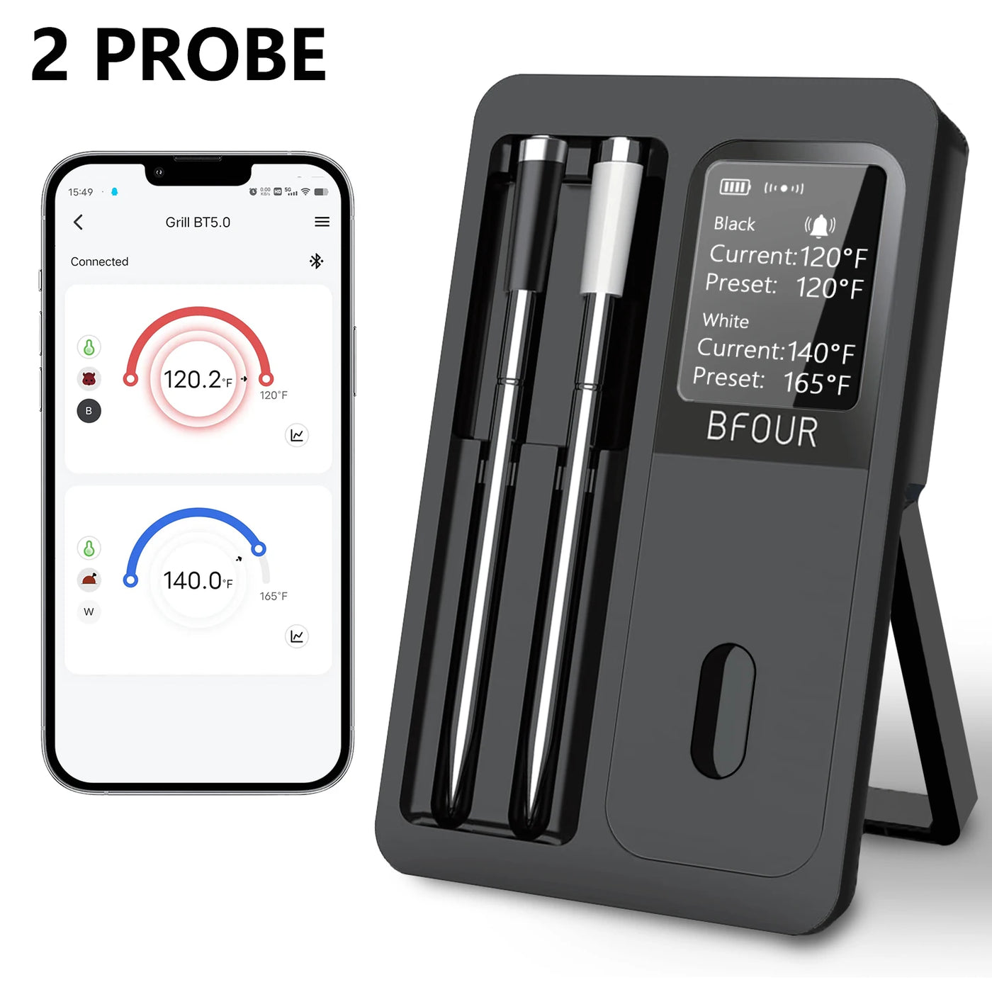IP67 Bluetooth Meat Thermometer Probes