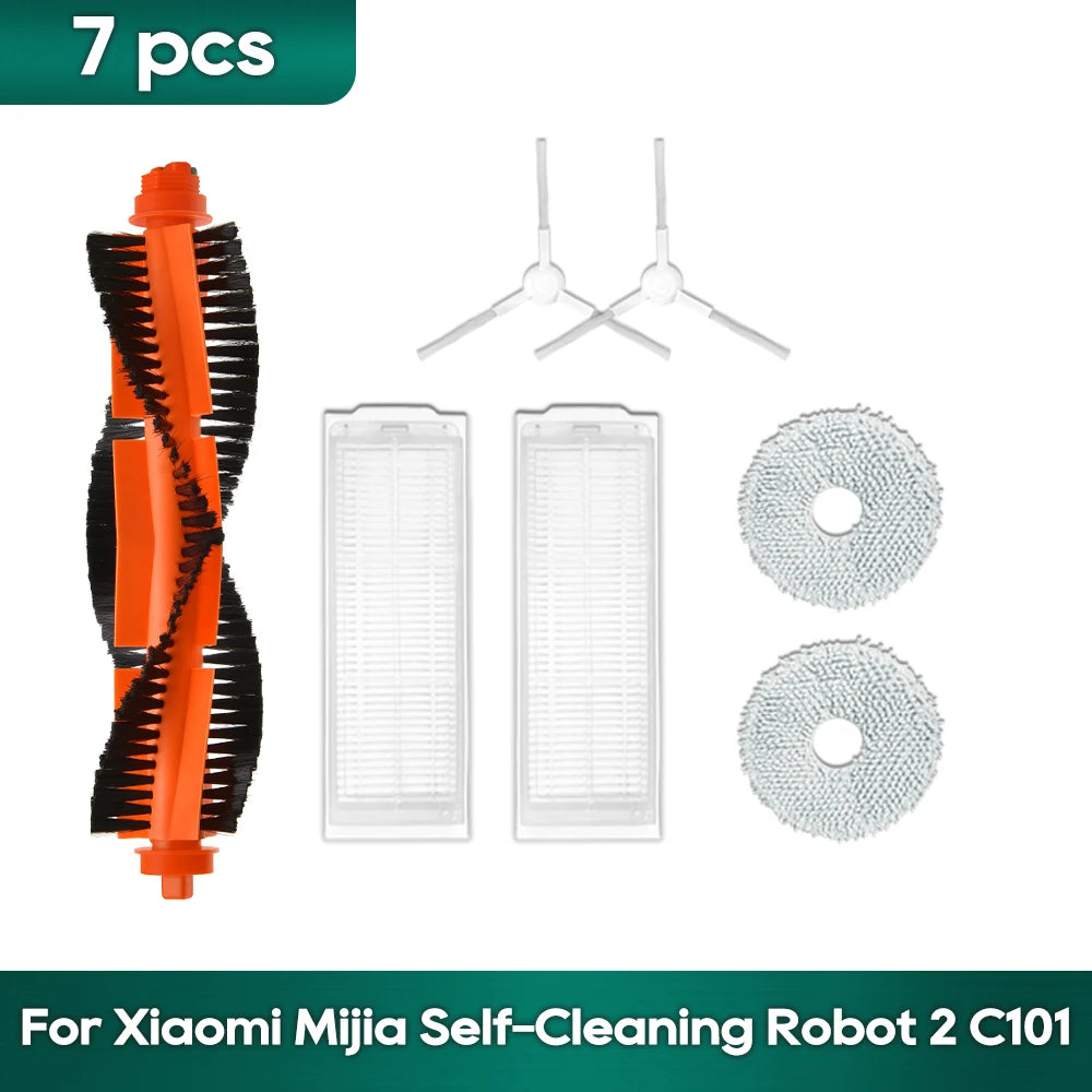 Fit For Xiaomi Mijia Self-Cleaning Robot 2/ C101 Xiaomi X20 replacement sweeper Mop Hepa Filter Side Brush Accessories