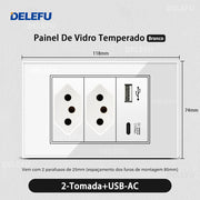 Delefu Brazil USB-C Wall Socket