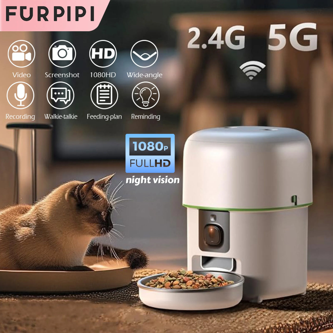 Camera Smart Pet Feeder