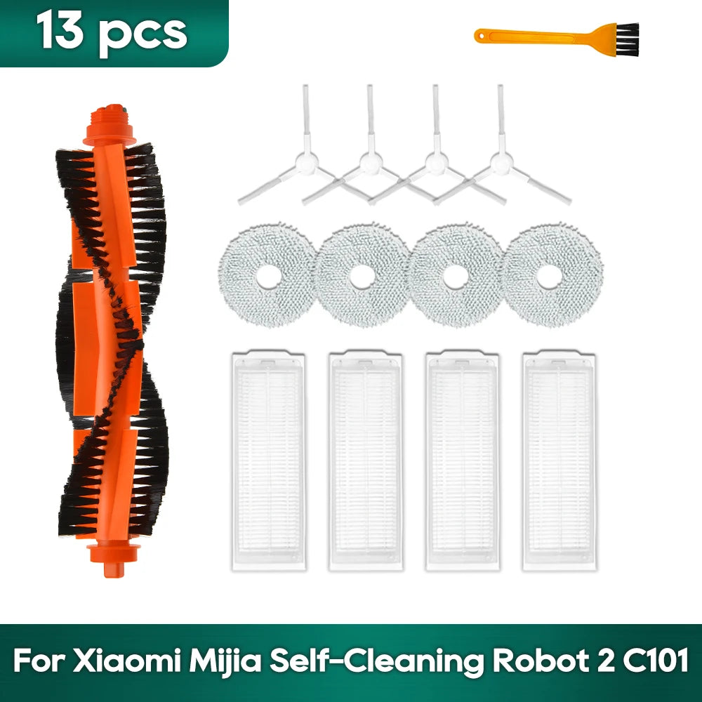 Fit For Xiaomi Mijia Self-Cleaning Robot 2/ C101 Xiaomi X20 replacement sweeper Mop Hepa Filter Side Brush Accessories