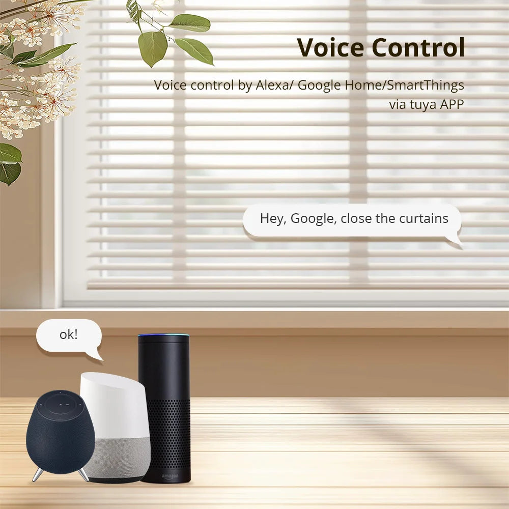 Zemismart WiFi Electric Blind Motor Work with Tuya App For Honeycomb Curtain Aluminum Blinds Roman Shade Alexa Google Home
