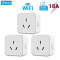 Tuya Wifi Zigbee 16A Smart Plug With Energy Metering Function AU Smart Socket Smart Life App Control Work With Alexa Google Home