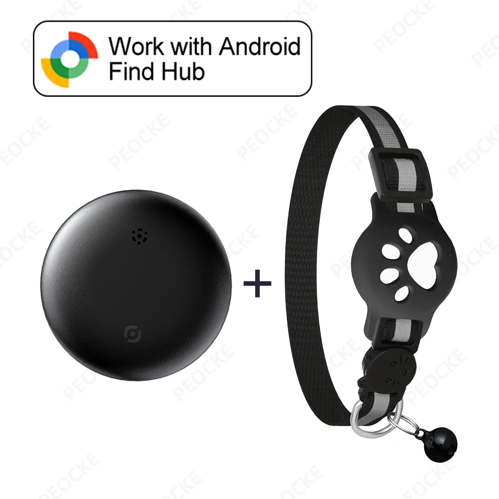 Cat Smart GPS Trackers Collar Anti-Lost Kitten Waterproof Tracker Adjustable Safety Buckle Reflective GPS Collar For Android