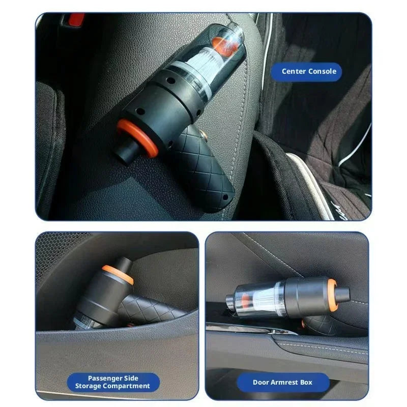 Cordless Handheld Home & Car Vacuum Cleaner 2-in-1 Blowing and Suction USB Rechargeable Small and Portable with Washable Filter