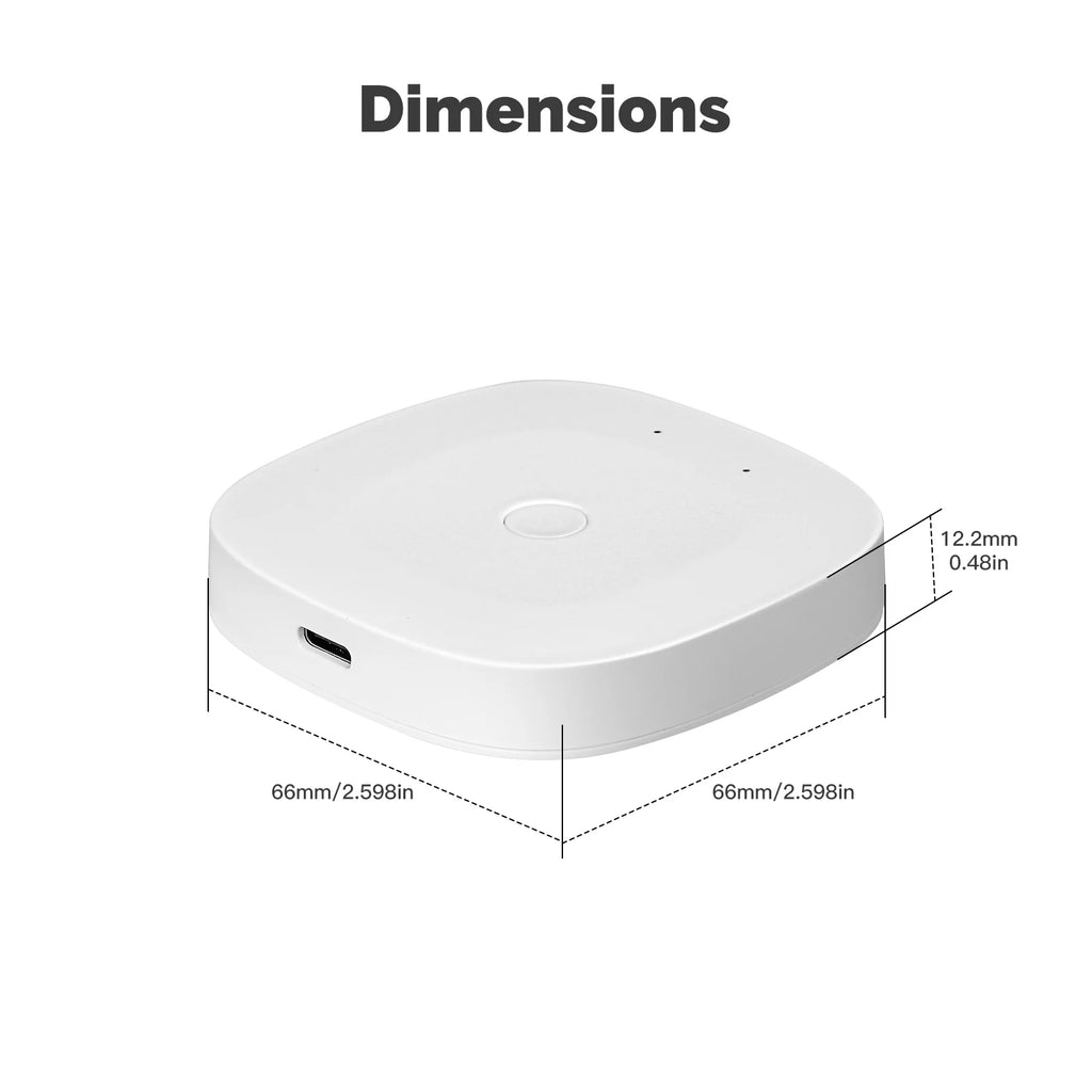 MOES New Multi-mode Smart Gateway ZigBee Bluetooth Mesh Hub Work with Tuya Smart App Voice Control via Alexa Google Home
