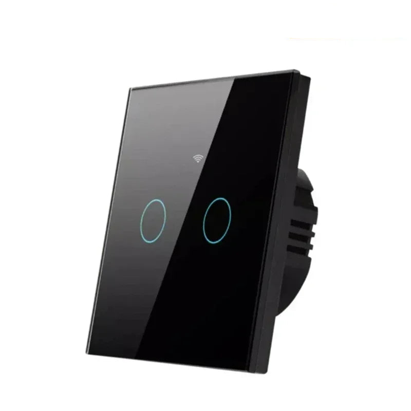 Works with Tuya WiFi Touch Switch Light Wall Smart Switch for EU Smart Home Life Alexa Google Home 433RF WiFi Remote 1/2/3 Gang
