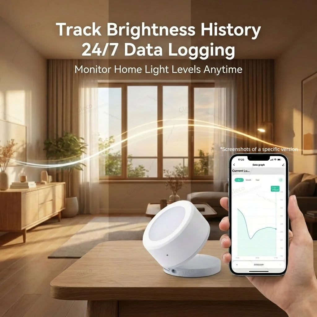 Zigbee Smart Light Sensor Illumiance Detector Real-Time LUX Brightness Monitoring Smart Home Automation For TUYA Smart Life Z2M