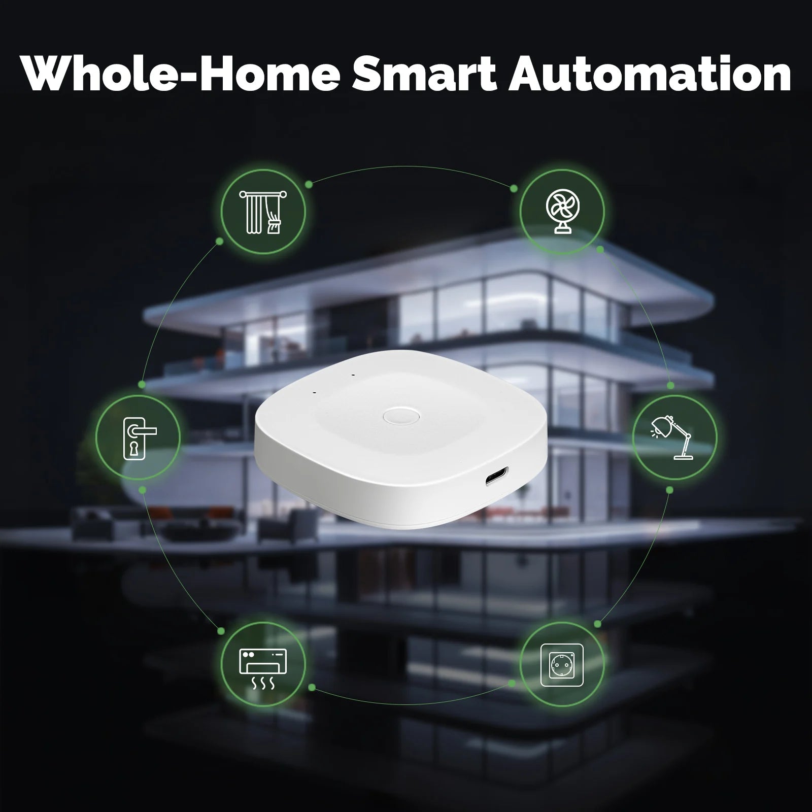 MOES New Multi-mode Smart Gateway ZigBee Bluetooth Mesh Hub Work with Tuya Smart App Voice Control via Alexa Google Home