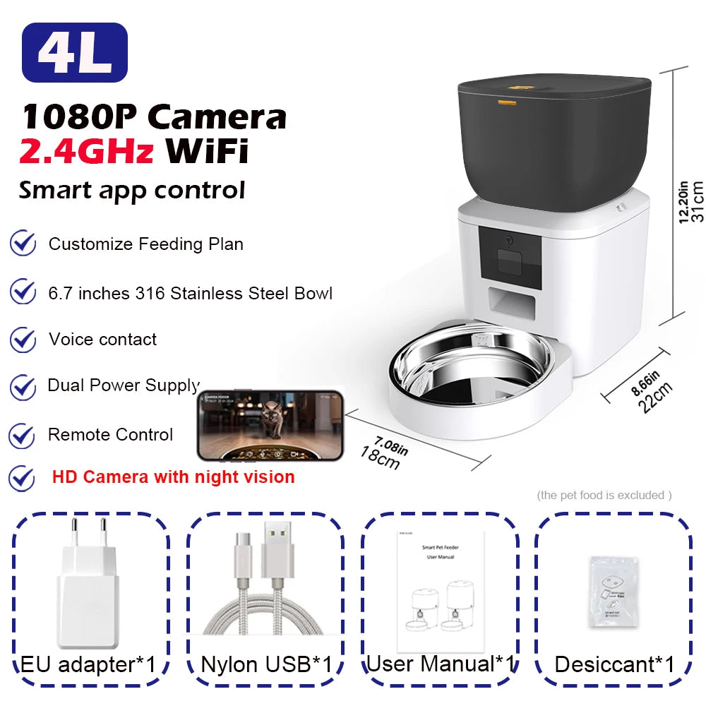 1080P Smart Pet Feeder