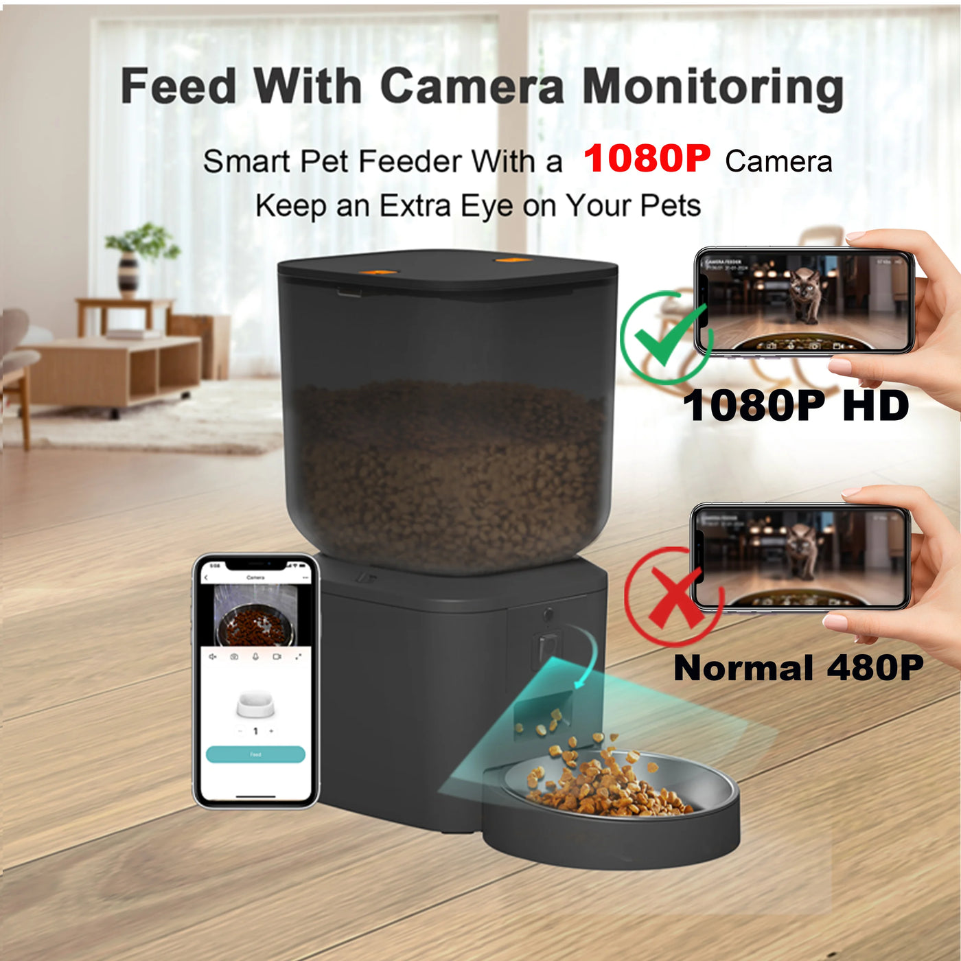1080P Smart Pet Feeder