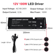 Dimmable COB Cabinet Sensor Strip