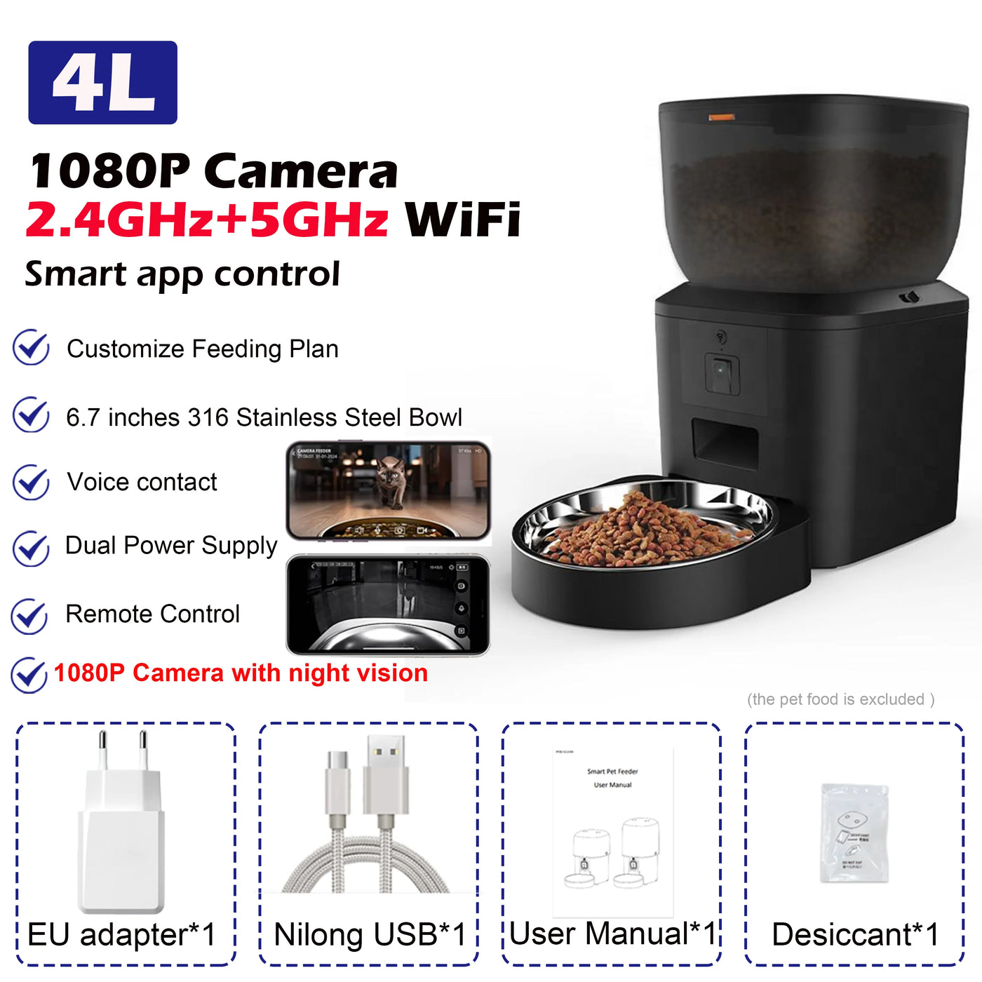 1080P Smart Pet Feeder