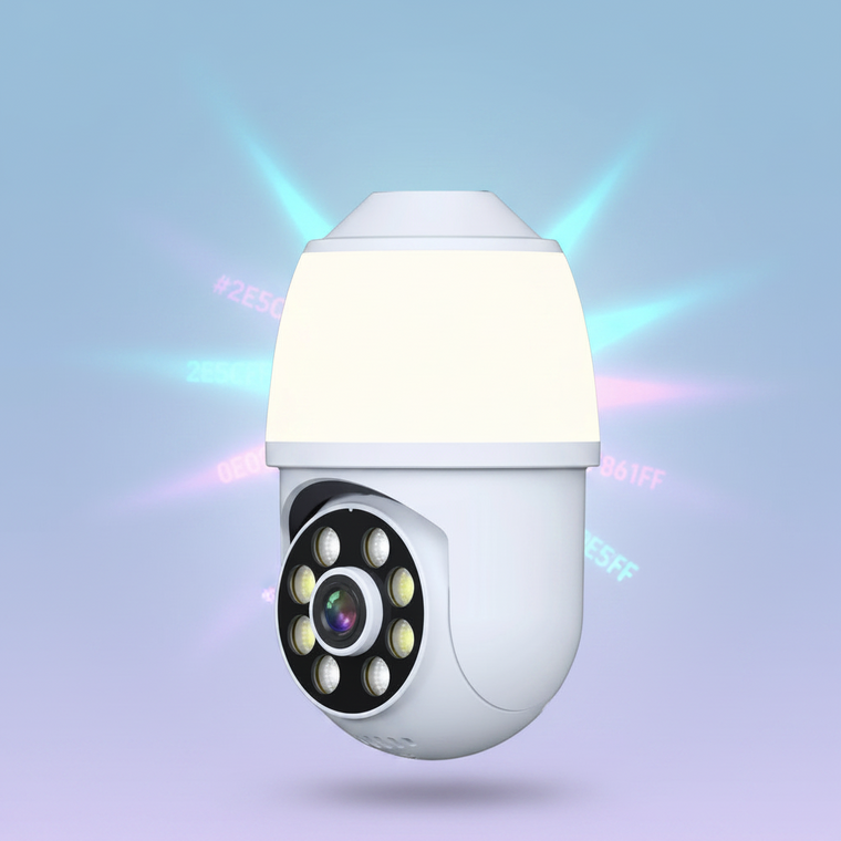 5MP PTZ Bulb Security Camera