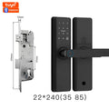 2026 New Smart Door Lock With Bluetooth Compatible Tuya APP Digital Electronic Lock Smart Home Wooden Door Lock Fingerprint
