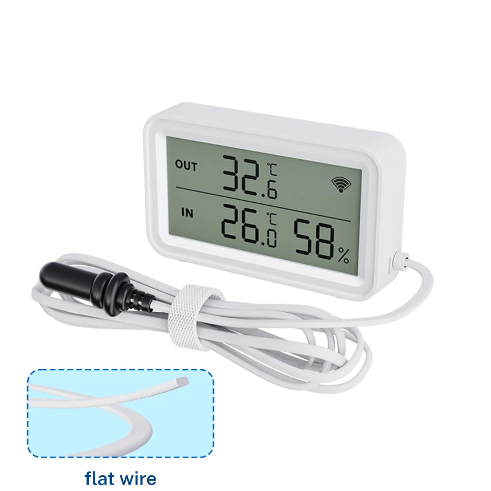 Tuya WiFi Temperature Humidity Sensor With External Probe APP Remote Control Thermometer Hygrometer Work With SmartLife Alexa