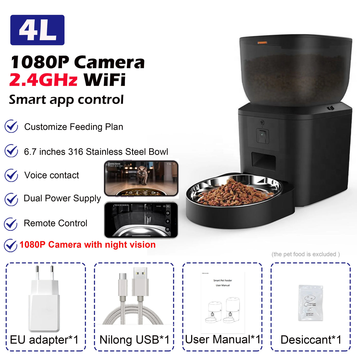 1080P Smart Pet Feeder