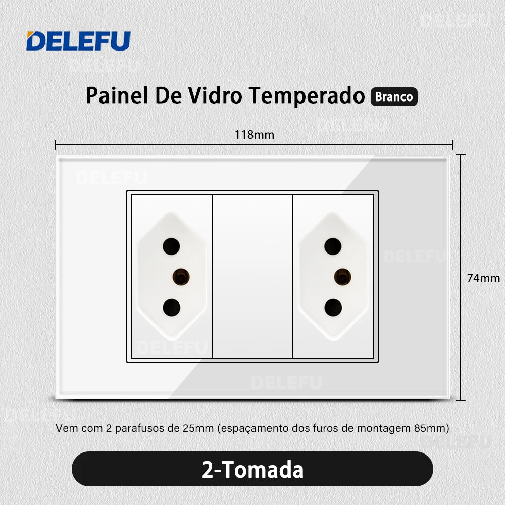 Delefu Brazil USB-C Wall Socket
