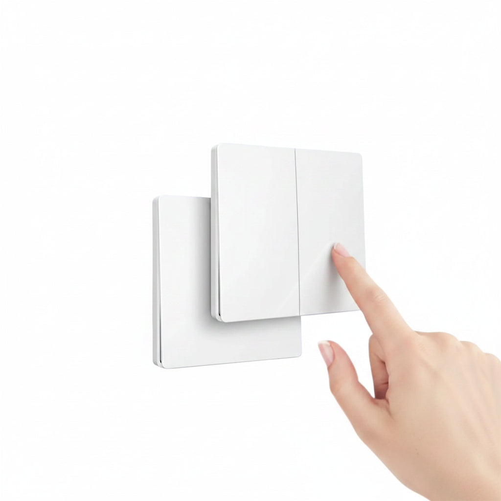 Mini RF Smart Light Switch 110V 220V 230V Self Power Wireless Wall Switch No Battery Support Power Restoration Status Setting