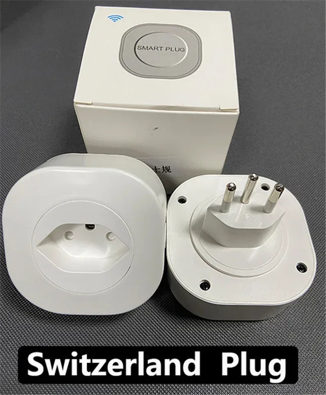 16A Tuya WIFI Plug Smart life Socket Outlet UK EU AU Brazil FR Israel IT Plug APP Remote Control Work For Alexa Google Assistant