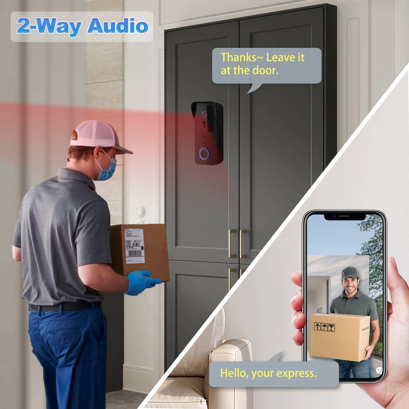 1080P Tuya WiFi Video Doorbell