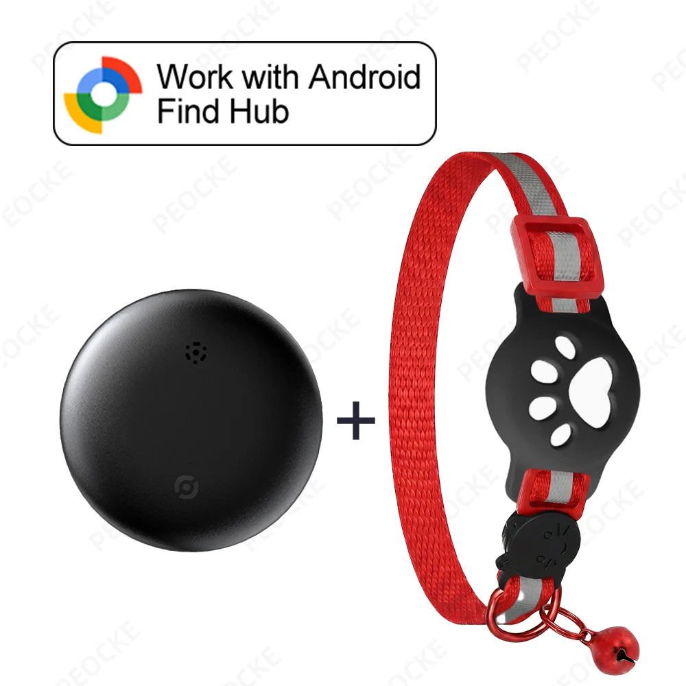 Cat Smart GPS Trackers Collar Anti-Lost Kitten Waterproof Tracker Adjustable Safety Buckle Reflective GPS Collar For Android