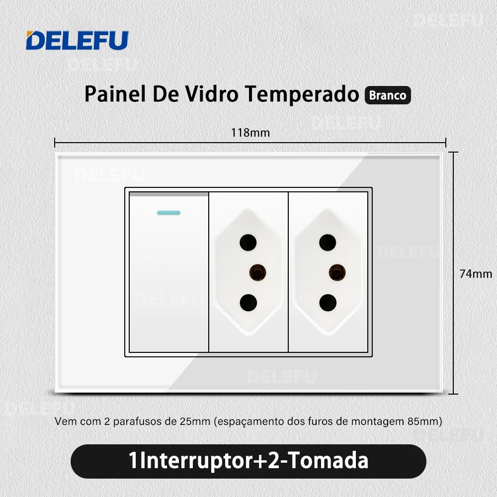Delefu Brazil USB-C Wall Socket