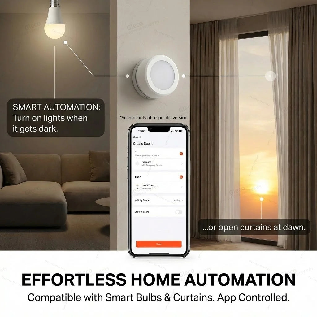 Zigbee Smart Light Sensor Illumiance Detector Real-Time LUX Brightness Monitoring Smart Home Automation For TUYA Smart Life Z2M